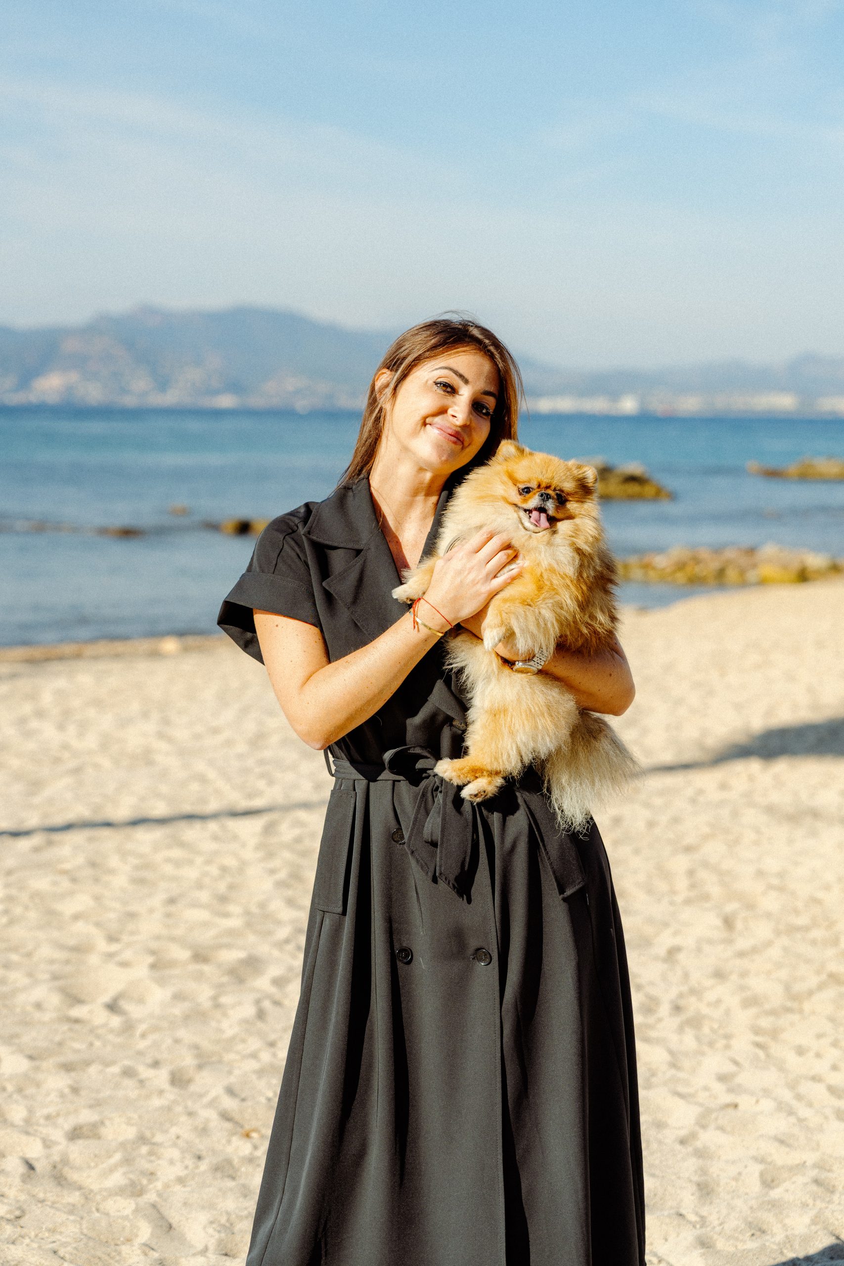 Fondatrice de Lynuva avec son chien